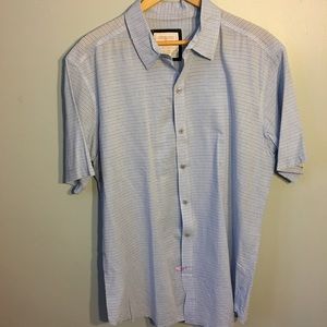 EUC HUDSON & BARROW S/S COTTON  BUTTON DOWN SHIRT